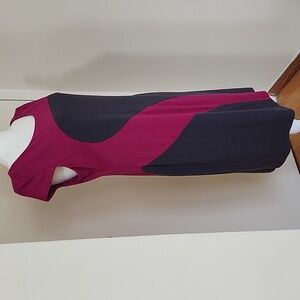 Chetta B Fuchsia and Black Dress